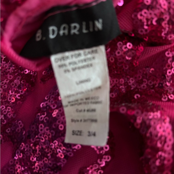B Darlin Fuchsia Sequin Fabric - Picture 7 of 7
